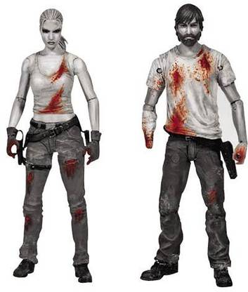 Walking Dead Dead Series 3 Rick Grimes and Andrea Action Figure 2-Pack - Previews Exclusive