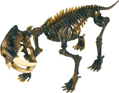 Geoworld Prehistoric Icebergs Assembly Set - Sabre Tooth Tiger Skeleton
