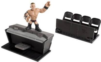 MATTEL Wwe Rumblers Randy Orton With Ringside Takedown Playset