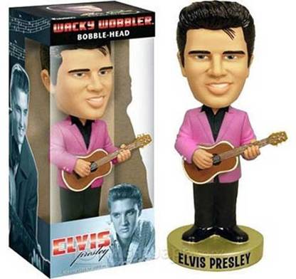 Funko 1950 Elvis Presley Pink Jacket Wacky Wobbler Bobble Head