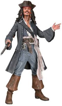 PIRATES OF THE CARIBBEAN 18" Jack Sparrow "Smiling" With Sound