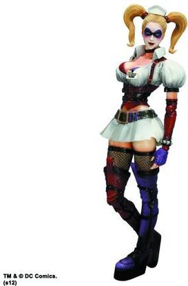 Square Enix Batman Arkham Asylum: Play Arts Kai: Harley Quinn Action Figure