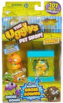 Moose Toys The Ugglys Pet Shop!, Series 1 Gross Homes, Rank Tank with Exclusive Goldfish