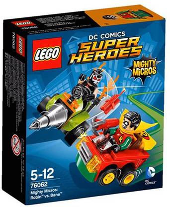 FUNSKOOL Lego Super Hero 76062 - Mighty Micros Robin Vs Bane