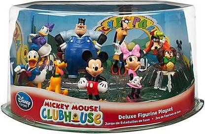 DISNEY Store Mickey Mouse Clubhouse Play Set Deluxe 9 Pc Pvc