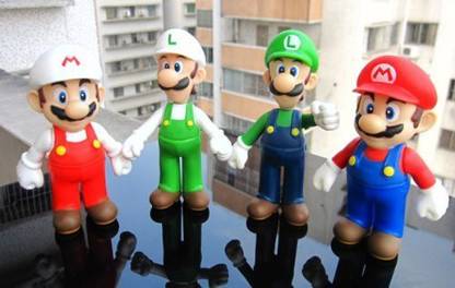 Lujex Â® 4pcs set 5" Super Mario Bro Mario & Luigi Action Figure Toy