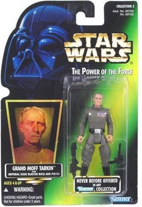 STAR WARS Power of the Force Green Card Grand Moff Tarkin Action Figure