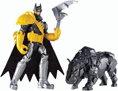 MATTEL Batman Unlimited: Batman and Axe Rhino Action Figures