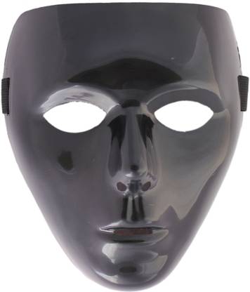 Tootpado Black Blank Female Face Mask Costume Cosplay
