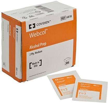 Covidien Kendall Webcol Premium Alcohol Prep Sterile Adhesive Band Aid