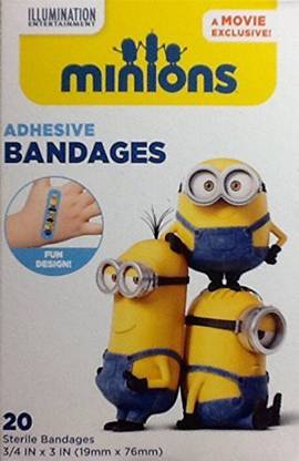 MINIONS Bandaids Adhesive Flexible Sterile Bandages Adhesive Band Aid