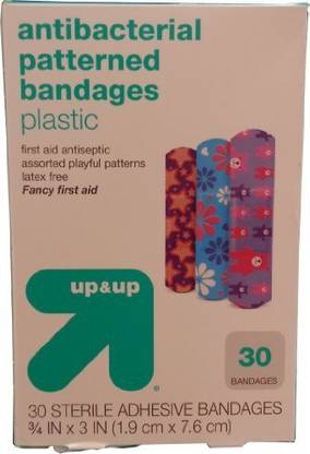 Up & Up Antibacterial Patterned Bandages Adhesive Band Aid