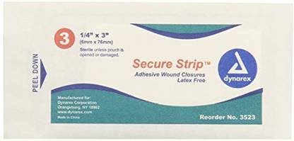 Dynarex Wound Closure Strips, Sterile Adhesive Band Aid