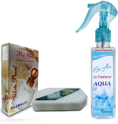 DEBONAIR Debonair White Pearl, Ranee Perfumer Aqua (200ml) Car Freshener Spray Car, Home and Office Perfume