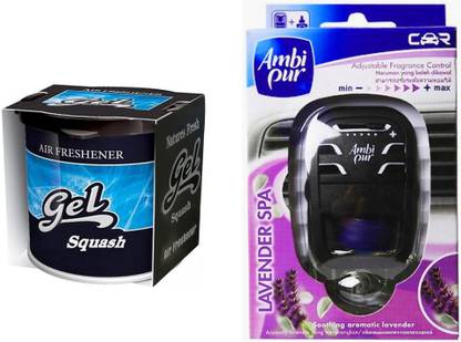 DEBONAIR Debonair Squash, Ambi Pur Lavender (7.5ml) Car Freshener Spray Car, Home and Office Perfume