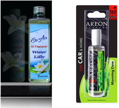 areon Water Lilly, Morning Dew Car Freshener Spray Car and Home Perfume