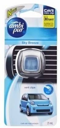 Ambipur Sky Breeze Car Freshener Mini Vent Clip A/C Vent Perfume