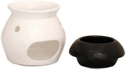 caffeine Neutral Diffuser Ceramic Handmade White & Black Diffuser