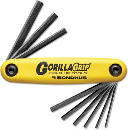 BONDHUS HF9/12589 Folding Allen Key Set