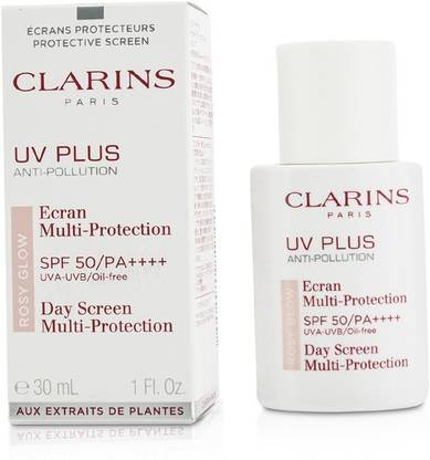 Clarins Paris UV Plus Anti-Pollution Day Screen Multi-Protection SPF 50/PA++++ Rosy Glow