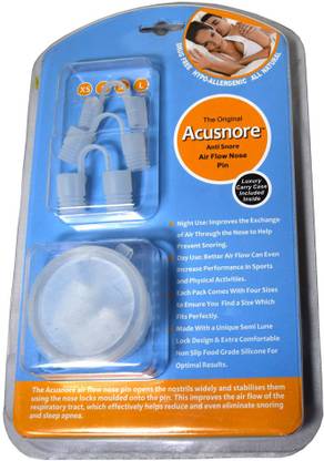 Acusnore Air Flow Nose Pin - STARTER PACK- Includes 4 Sizes To Ensure You Find a Perfect Fit (FULL PACK (ALL FOUR SIZES)) Anti-snoring Device