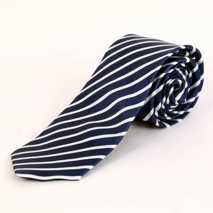 BLACKSMITH Corporate Navy Stripes Design Striped Men Tie