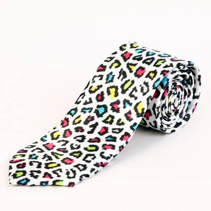 BLACKSMITH Legendary Leopard Print Design Animal Print Men Tie
