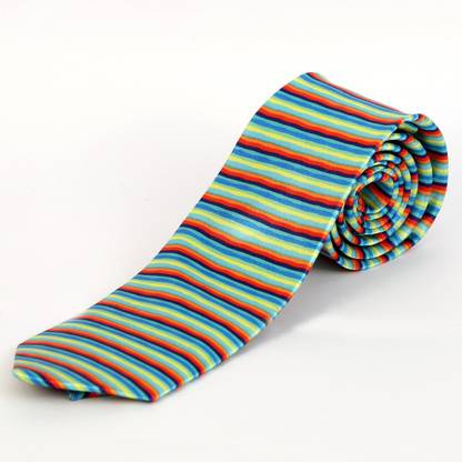 BLACKSMITH Tropical Multi Stripes Design Striped Men Tie