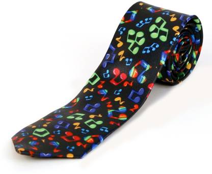 BLACKSMITH Colorful Music Design Graphic Print Men Tie