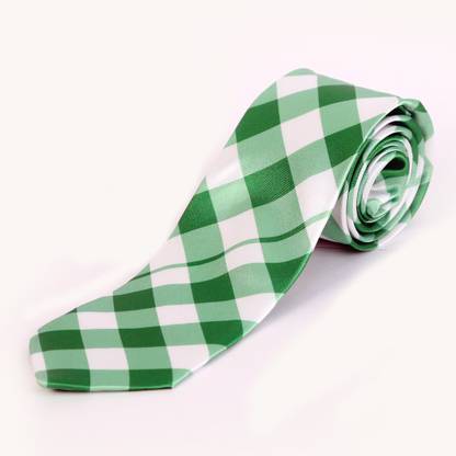 BLACKSMITH Green Checks Design Checkered Men Tie