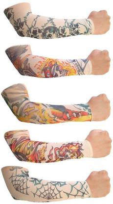 Aadishwar Creations Tattoo2 Nylon Arm Warmer