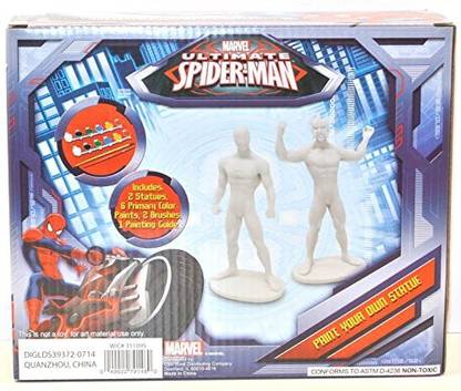 MARVEL Ultimate Spiderman Paint Your Own Statue Kit