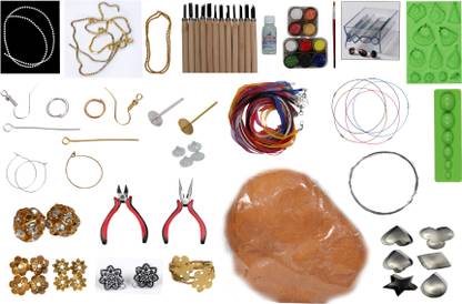 PremPari 34 Pcs.Terracotta Jewelery Making Kit