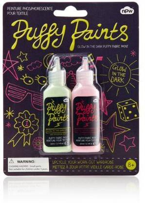 Npw Puffy Paints - Glow In The Dark Puffy Fabric Paint By