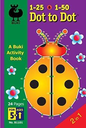 Buki Activity Book 1-25 & 1-50 DOT TO DOT (B1101)