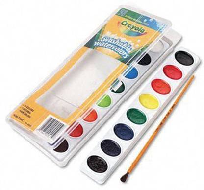 Bincry Washable Watercolor Paint WATERCOLORS,16CT,AST Pack of20