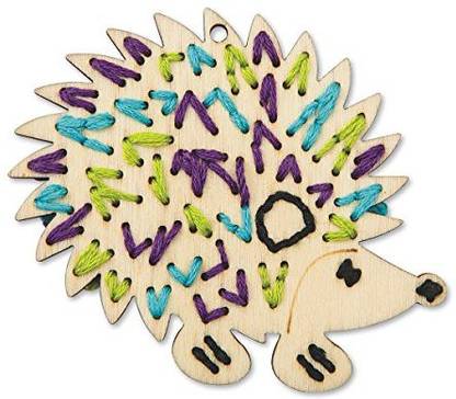 Geeperz Handmade Charlotte Stitchable Hedgehog Craft Kit (makes 12)