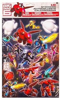 Big Hero 6 Disney Big Hero 6 Stickers Party Favor Pack Over 100 Stickers, 5 Sheets
