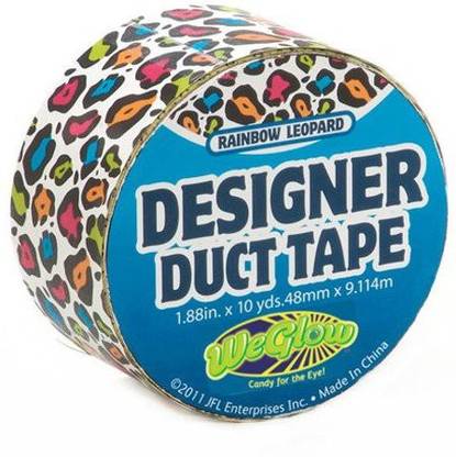 Just For Laughs Rainbow Leopard Designer Duct Tape (10-Yard)