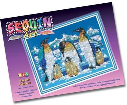 KSG Sequin Art And Beads Penguins [Toy]
