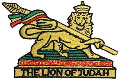 Application Reggae and Rasta Lion Of Judah Patch