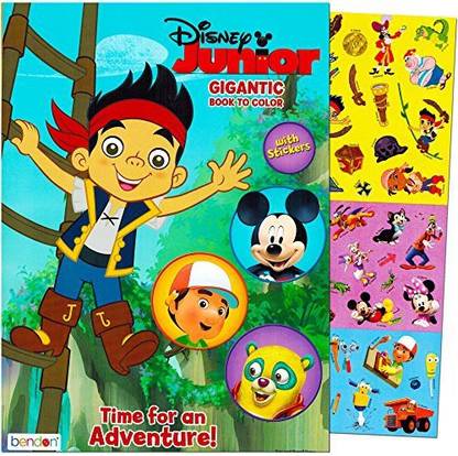 DISNEY Junior Gigantic Coloring Book with Stickers 224 Pages ...
