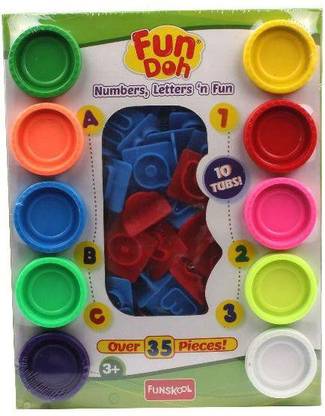 FUNSKOOL Fun Doh Numbers Letters N Fun