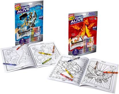 CRAYOLA Color Alive Action Coloring Pages