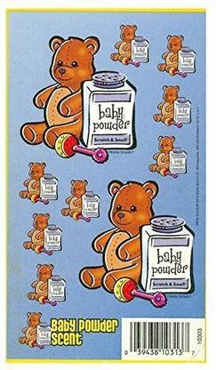 Mello Smello Scratch & Smell Stickers Baby Powder