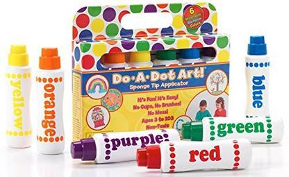 Do A Dot Art Do A Dot Art! Markers 6-Pack Rainbow Washable Paint Markers, The Original Dot Marker