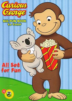 Pbs Kids Curious George Coloring Book (Set Of 3)