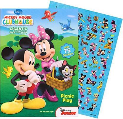 Bendon Publishing Mickey Mouse GIGANTIC Coloring Book with Stickers 244 Pages