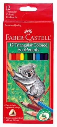 FABER-CASTELL Triangular Colored EcoPencils 12 ct.