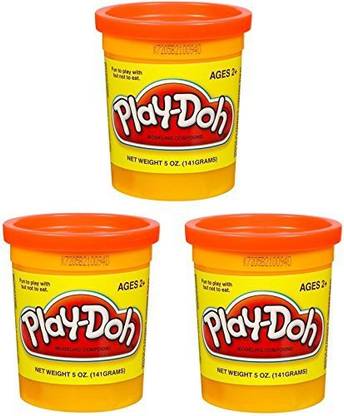 PLAY-DOH (3 Pack) PLAY-DOH Compound Orange - 5 oz Cans